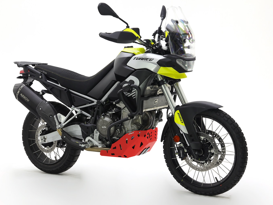 Crosspro alumiininen moottorisuoja (punainen) Aprilia Tuareg 660 (22-25) / Rally 2025