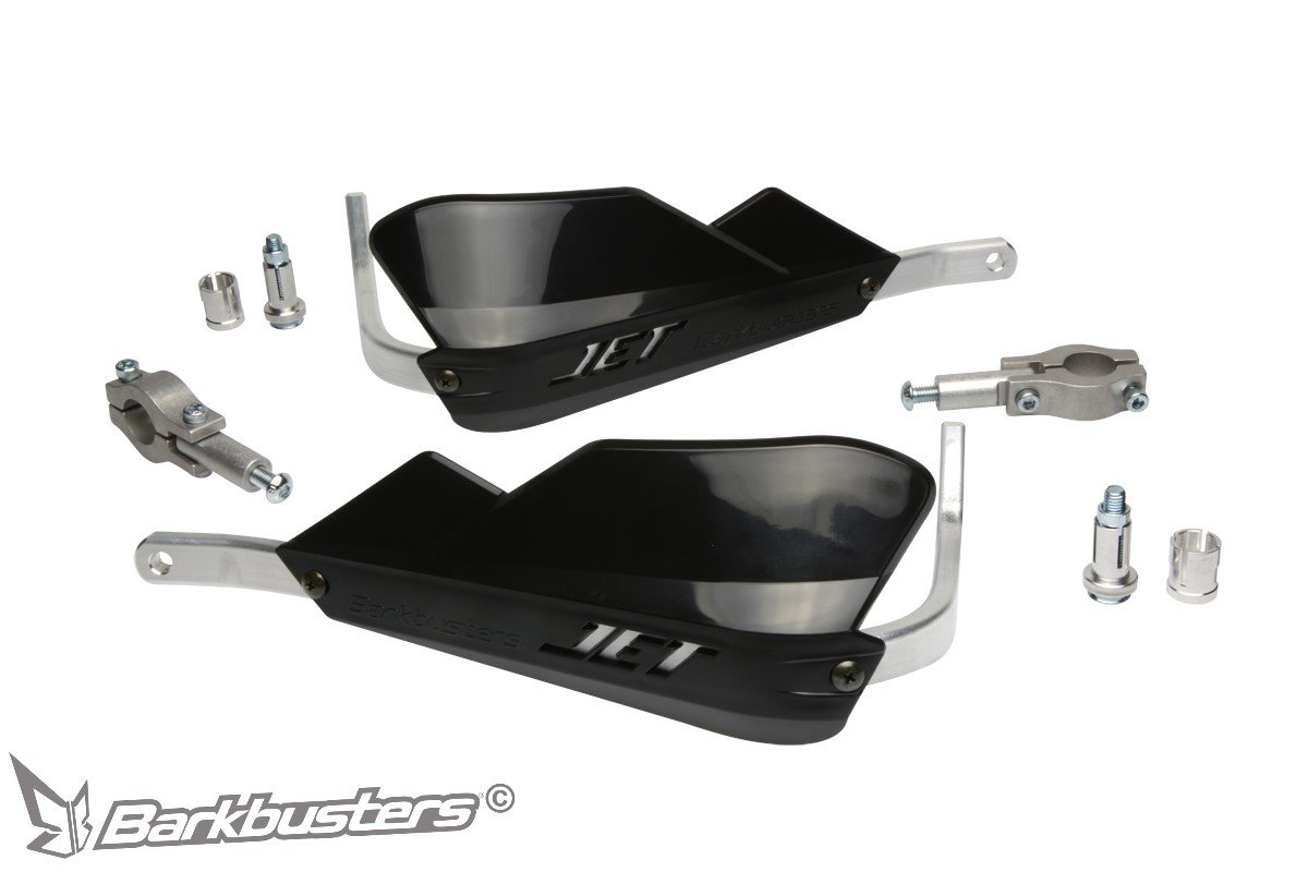 Barkbusters JET käekaitsmed sirgele 22mm juhtrauale (kahe punkti kinnitus) (must)