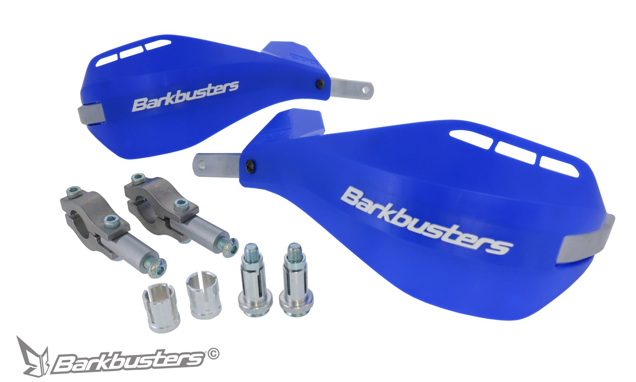 Barkbusters EGO käekaitsmed sirgele 22mm juhtrauale (kahe punkti kinnitus) (sinine)