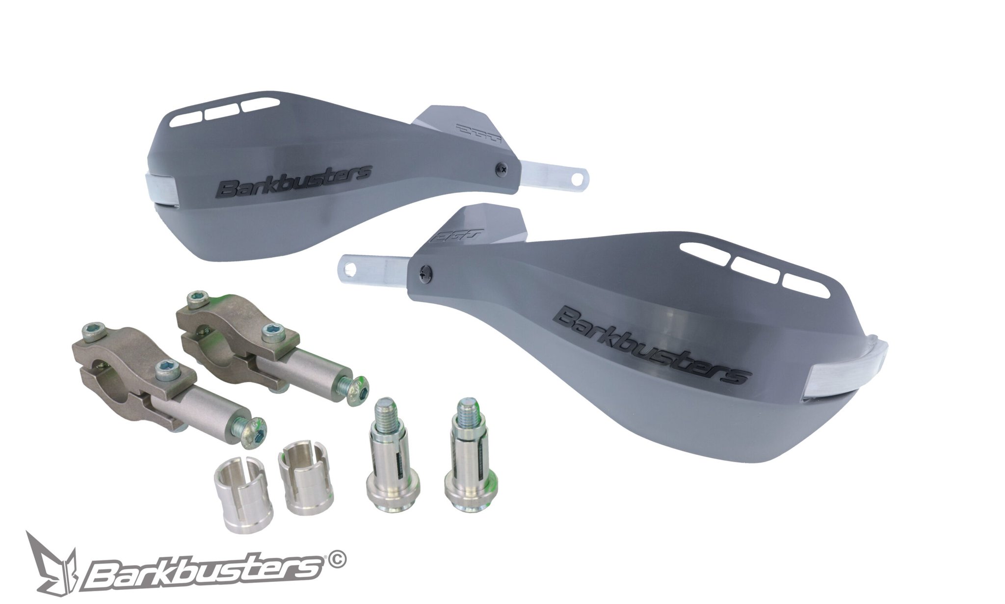 Barkbusters EGO Handguards for Straight 22mm Handlebars (Two Point Mount) (Grey)