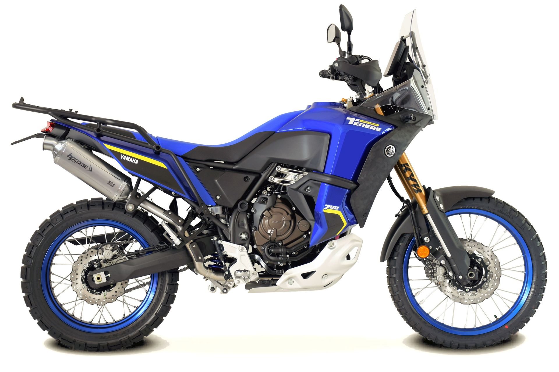 HP Corse SP-2 Short Titanium äänenvaimennin Yamaha Tenere 700 (19-) (Yhteensopiva tavaratelineiden kanssa)