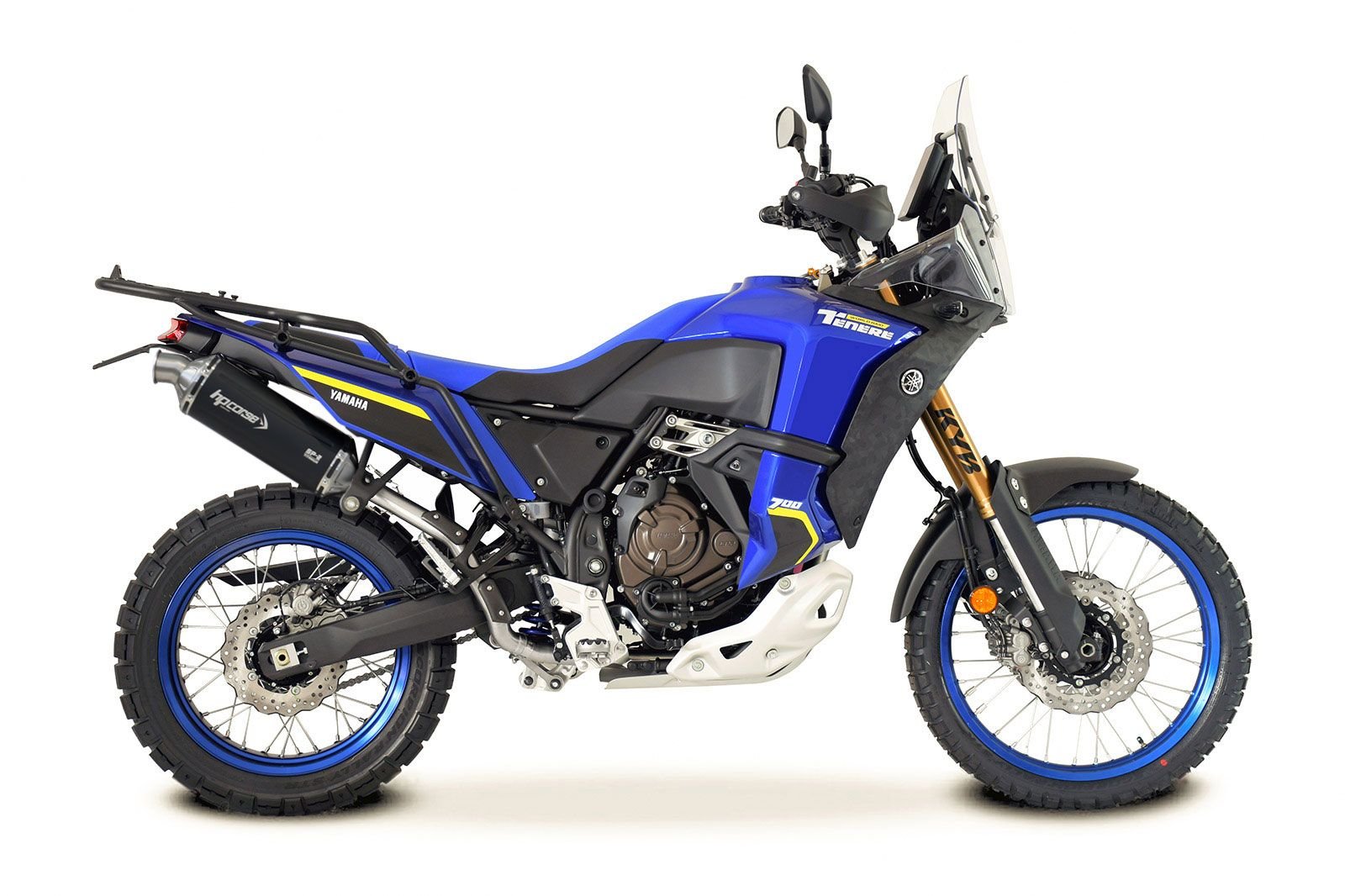 HP Corse SP-2 Short Black Titanium äänenvaimennin Yamaha Tenere 700 (19-) (Yhteensopiva tavaratelineiden kanssa)