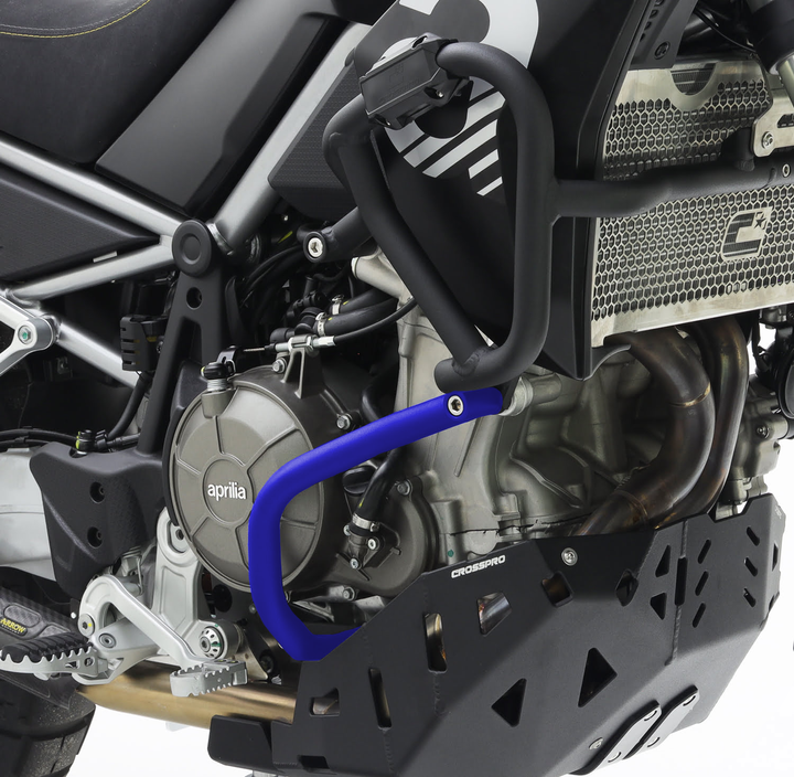 Crosspro alumiiniumist alumine kukkumisraud (sinine) Aprilia Tuareg 660 / 660 Rally (22-)