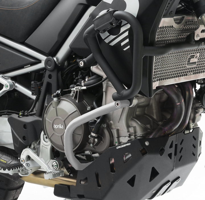 Crosspro alumiiniumist alumine kukkumisraud (valge) Aprilia Tuareg 660 / 660 Rally (22-)