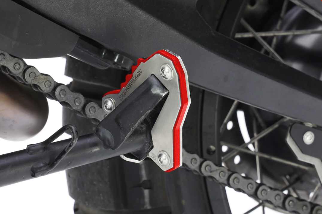 Crosspro разгибание ног стоя (красный / матовая нержавеющая сталь) Ducati DesertX (22-)