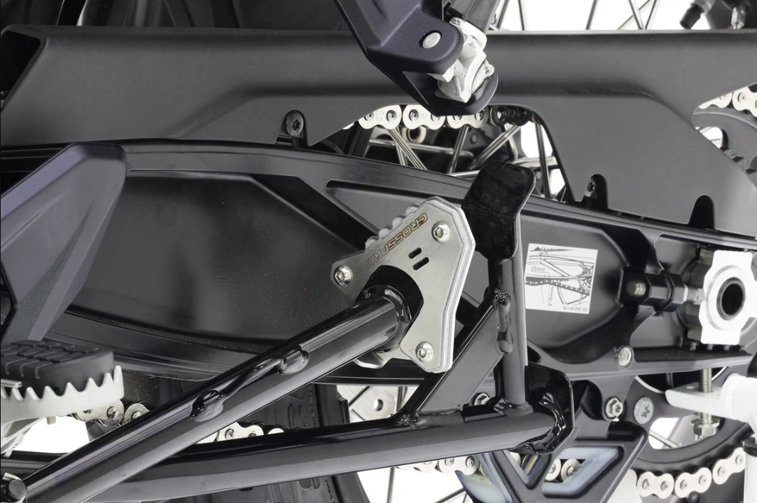 Crosspro разгибание ног стоя (белый / матовая нержавеющая сталь) GasGas ES 700, Husqvarna 701/901, KTM 1290/690/790/890