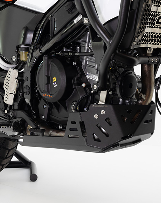 Crosspro alumiininen moottorisuoja (musta) KTM 390 Adventure X / R (25-)