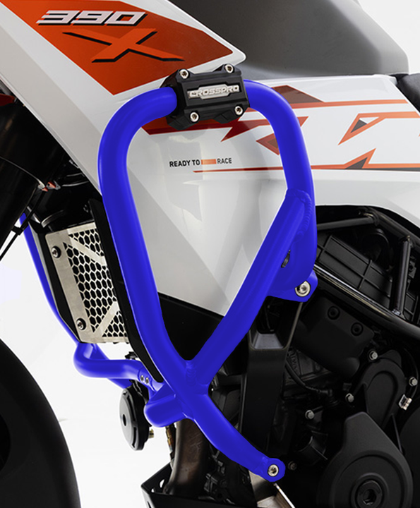 Crosspro alumiiniumist kukkumisraud (sinine) KTM 390 Adventure X / R (25-)