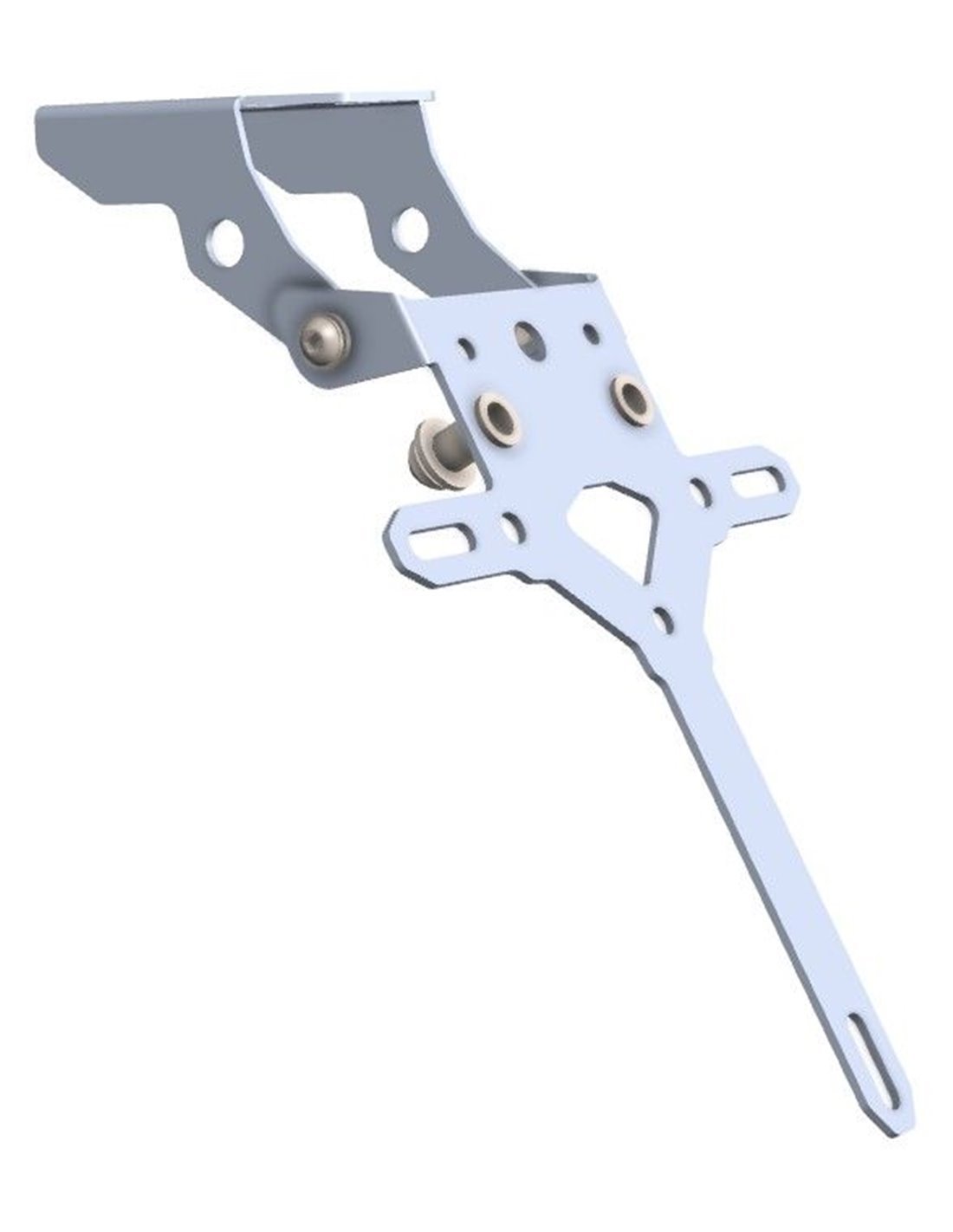 Crosspro licence plate support (silver) Benelli TNT 125 / TRK 502 / TRK 502 X (17-24)
