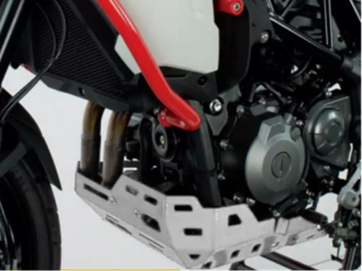 Crosspro Aluminium Trail Engine Guard (white) Benelli TRK 502 X (18-24) / Rieju Xplora 557 (25-)