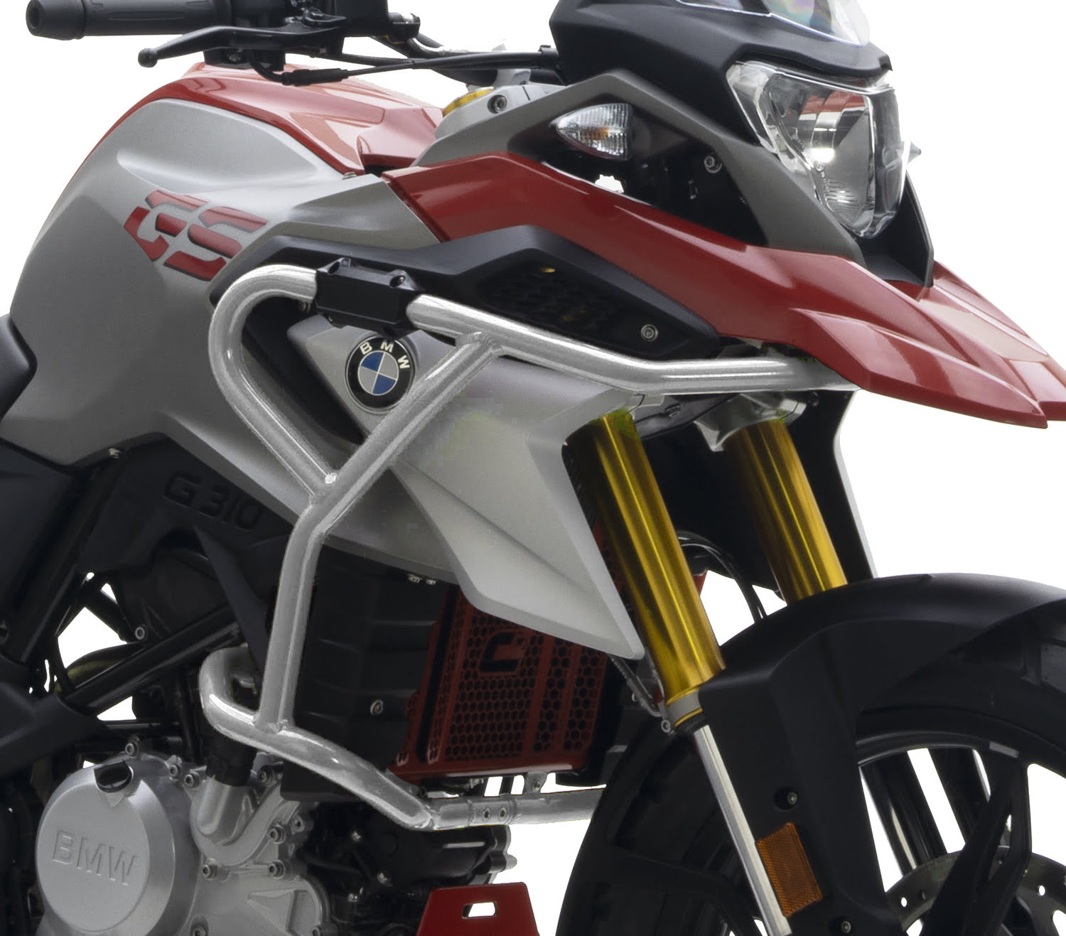 Crosspro alumiininen moottorinsuojarauta (hopea) BMW G 310 GS (16-23)