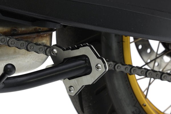 Crosspro extension for side stand foot (black / brushed stainless steel) BMW F 850 GS Adventure (21-)