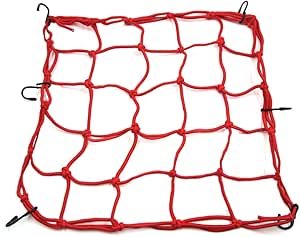 Luggage net 40x40 cm (red/black)
