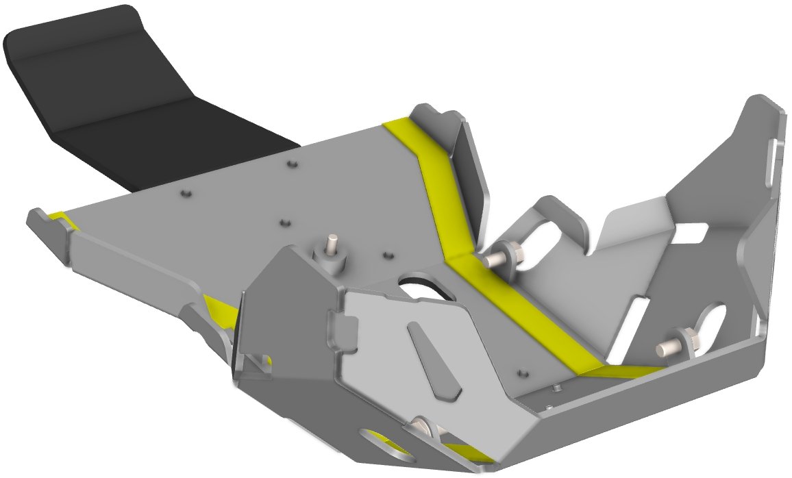 Crosspro aluminum engine guard (black) Suzuki DR-Z 400 (25-)