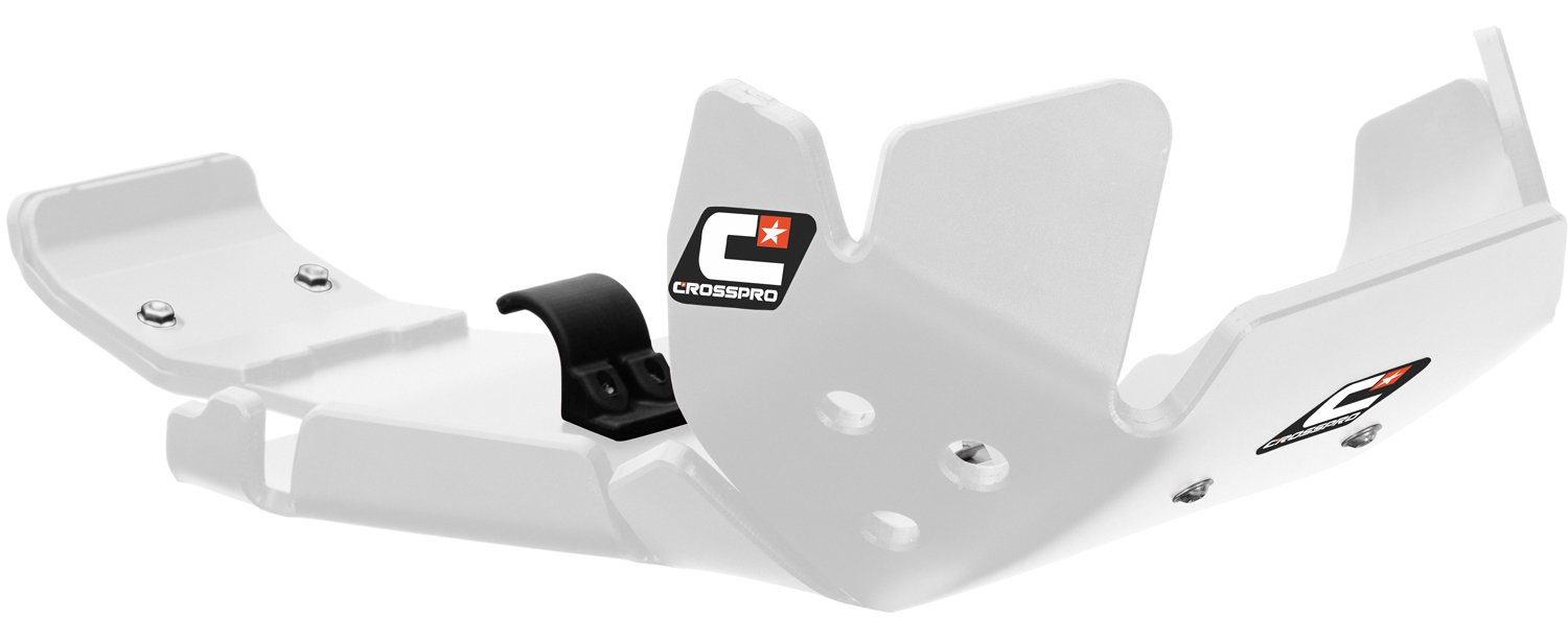 Crosspro DTC 8mm mootori- ja vedrustuskaitse (valge) Suzuki DR-Z 400 (10-)