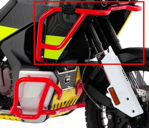 Crosspro Aluminium Upper Crash Bar (red) Husqvarna Norden 901 (22-), Norden 901 Expedition (23-)