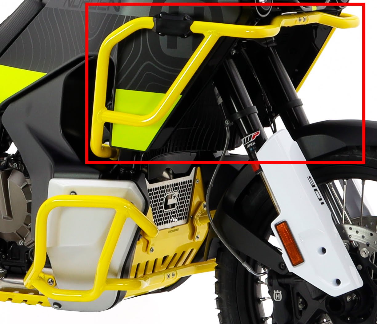 Crosspro Aluminium Upper Crash Bar (yellow) Husqvarna Norden 901 (22-), Norden 901 Expedition (23-)