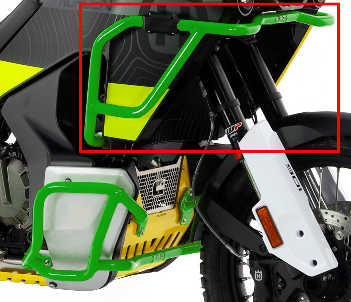 Crosspro Aluminium Upper Crash Bar (green) Husqvarna Norden 901 (22-), Norden 901 Expedition (23-)