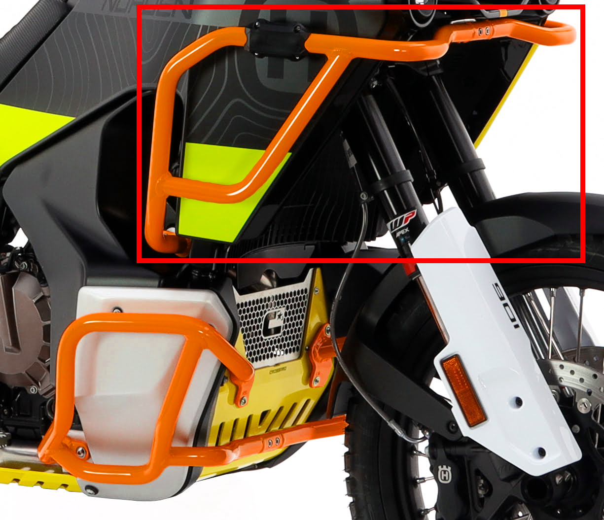 Crosspro Aluminium Upper Crash Bar (orange) Husqvarna Norden 901 (22-), Norden 901 Expedition (23-)