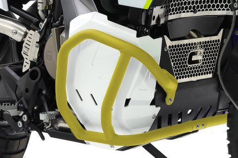 Crosspro Aluminium Lower Crash Bar (yellow) Husqvarna Norden 901 (23-), Compatible with OEM Skid Plate
