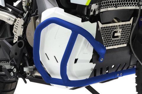 Crosspro Aluminium Lower Crash Bar (blue) Husqvarna Norden 901 (22-), Compatible with OEM Skid Plate