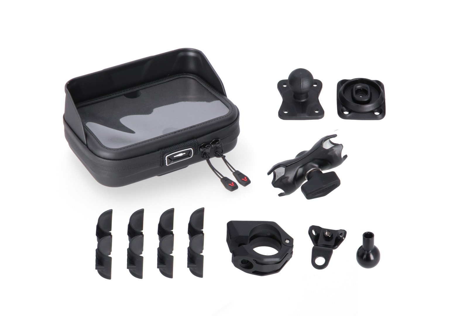 SW-Motech Universal GPS mount kit with Navi Case Incl. 2