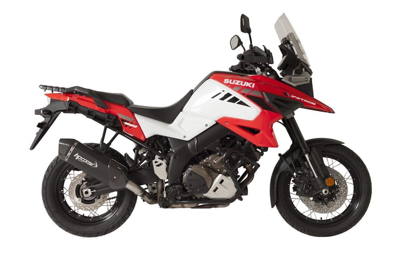 HP Corse SPS Carbon 350 Satin summuti Suzuki V-Strom 1050 (20-) (must)