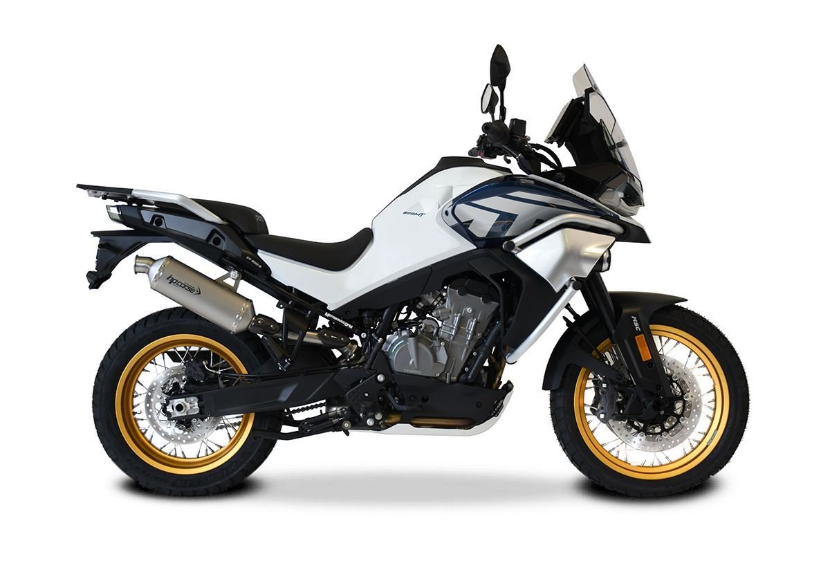 HP Corse SP-1 Short Titanium silencer CFMoto 800MT (23-) (silver)