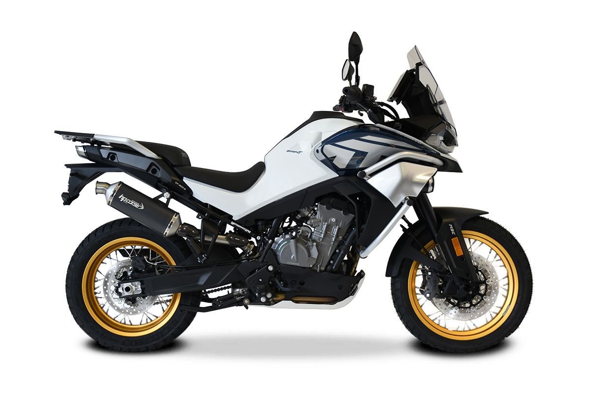 HP Corse SP-1 Short Titanium silencer CFMoto 800MT (23-) (black)