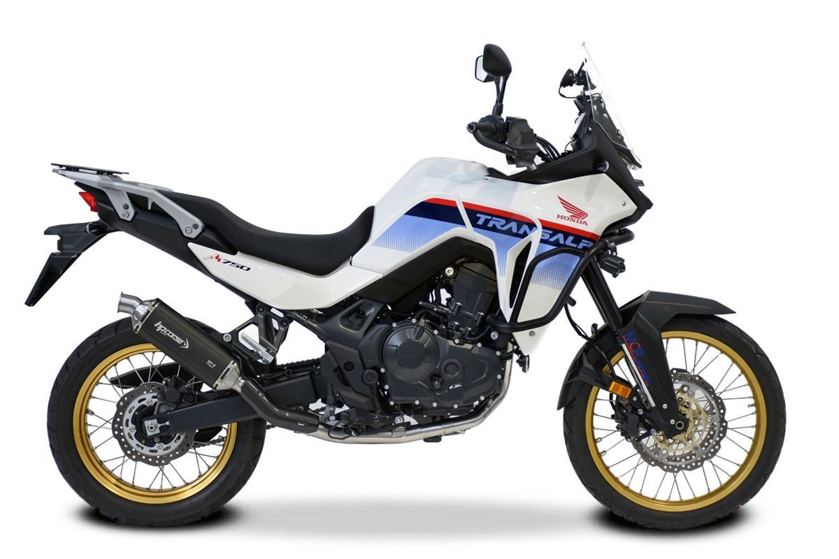 HP Corse SP-2 Short Titanium high mount silencer Honda Transalp XL 750 (23–)