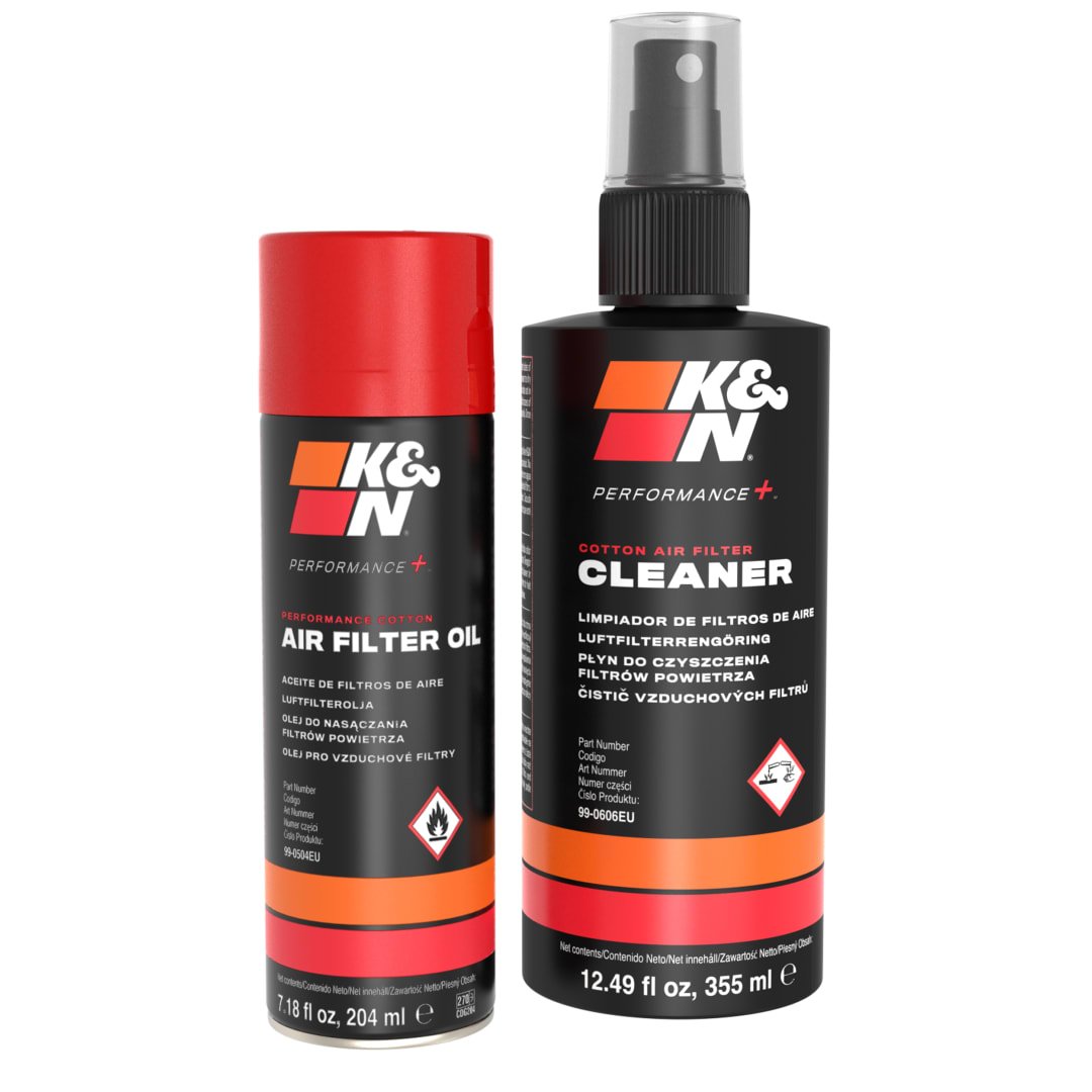 K&N AIRFILTER CLEANER spray 355ml and oil 204ml
