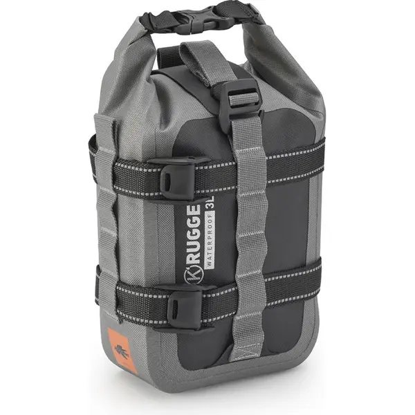 KAPPA waterproof 3L crashbar bag (Grey/Black)