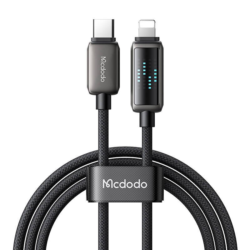 Mcdodo CA-2630 USB-C to Lightning kaabel, 36W, LED-ekraan, 1,2m