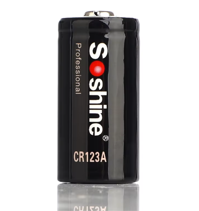 Soshine CR123A lithium батарейка