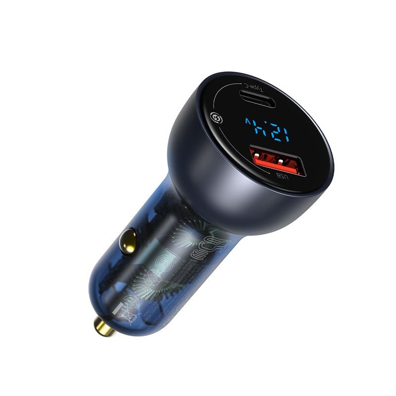 Автомобильное зарядное устройство Baseus CCKX-C0G 12-24V 65W USB + USB-C QC4.0 PD3.0