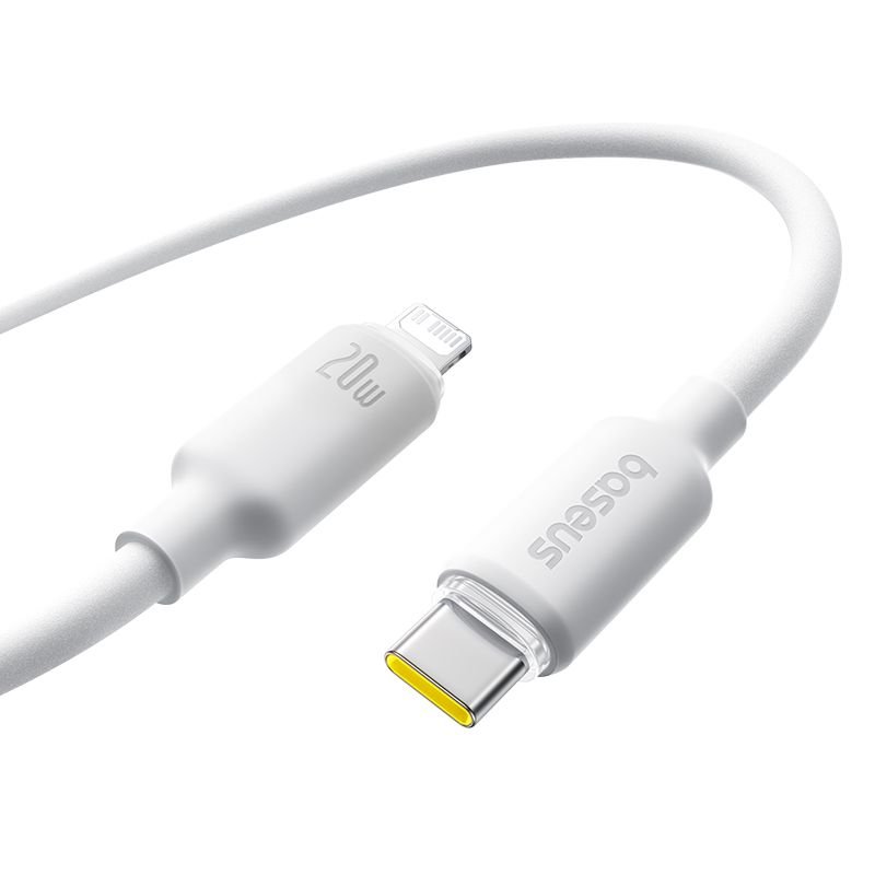 Кабель Baseus USB-C to IP Lightning, 20W, PD, 2м (белый)