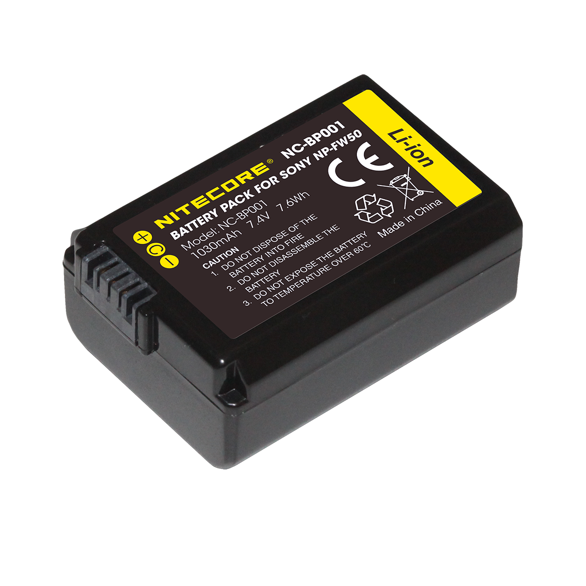 Nitecore NP-FW50 Sony Camera Battery 1030mAh