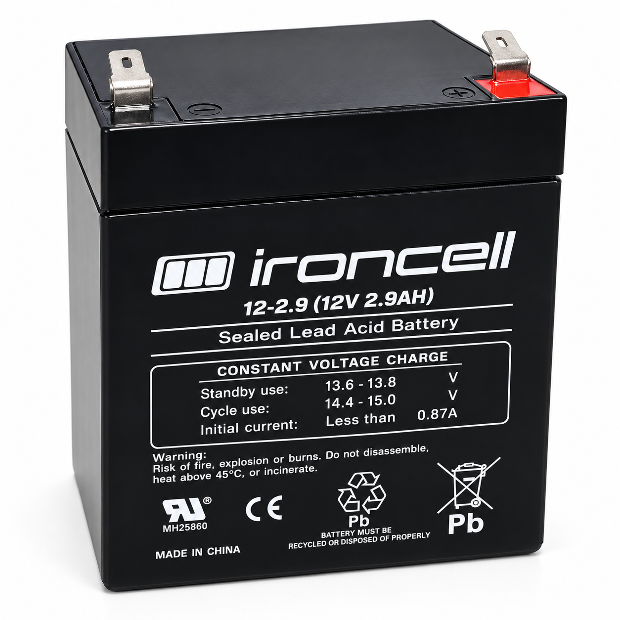 Ironcell 12V 2,9Ah T1 pliiaku