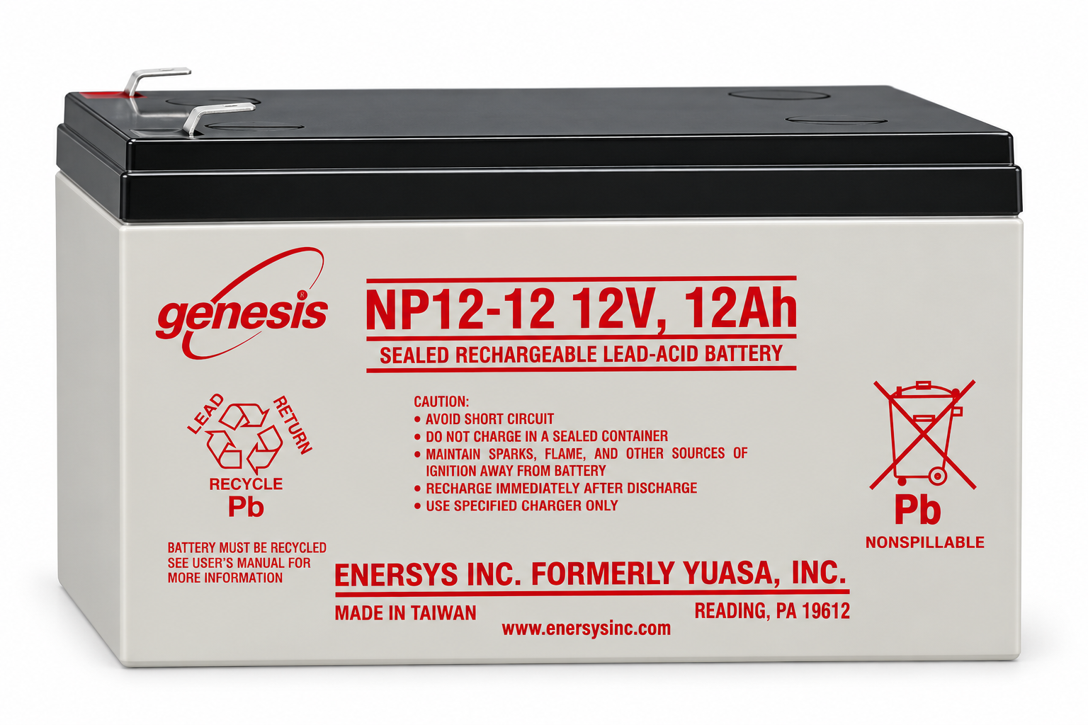 Genesis NP12-12 12V 12Ah akumulatoru VRLA