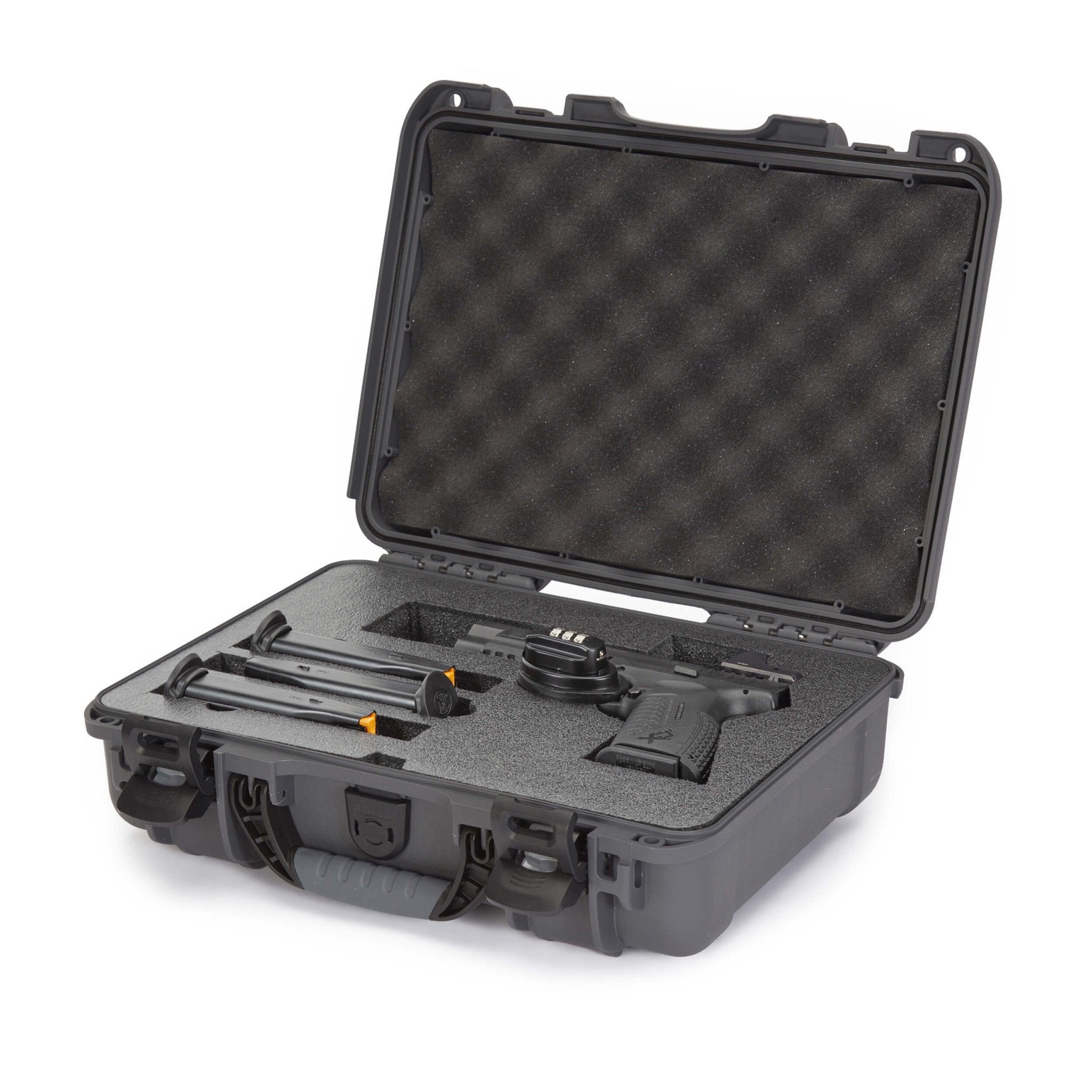 Nanuk 910 Pistol Optic Ready grafiitti asekotelo 8.2L