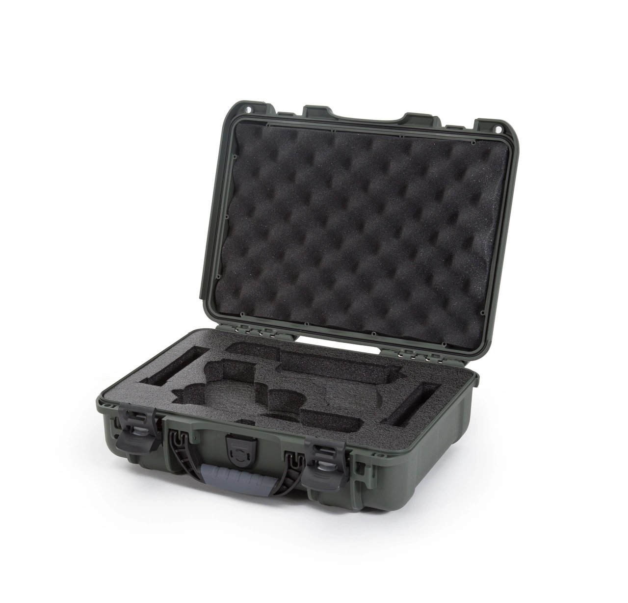 Nanuk 910 2 Up for Glock oliivinvihreä asekotelo 8.2L