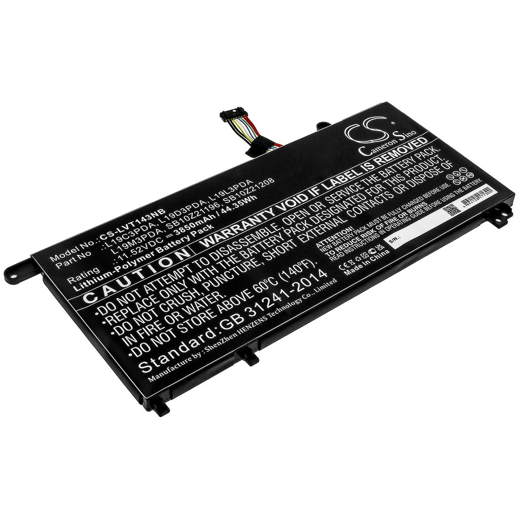 CS- laptop battery L19C3PDA, L19D3PDA, L19L3PDA, L19M3PDA, SB10Z21196, SB10Z21208, 11.52V Li-Polymer 3850 mAh / 44.35 Wh