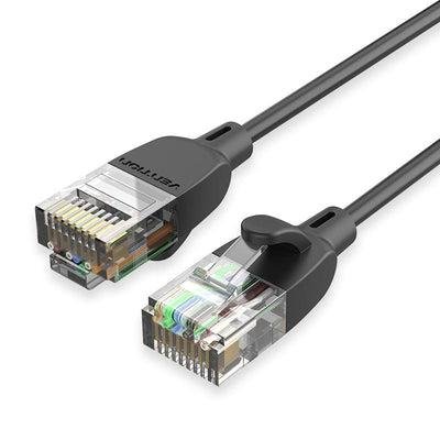 PATCH CABLE CAT.6A UTP/1.5M BLACK SLIM IBIBG VENTION