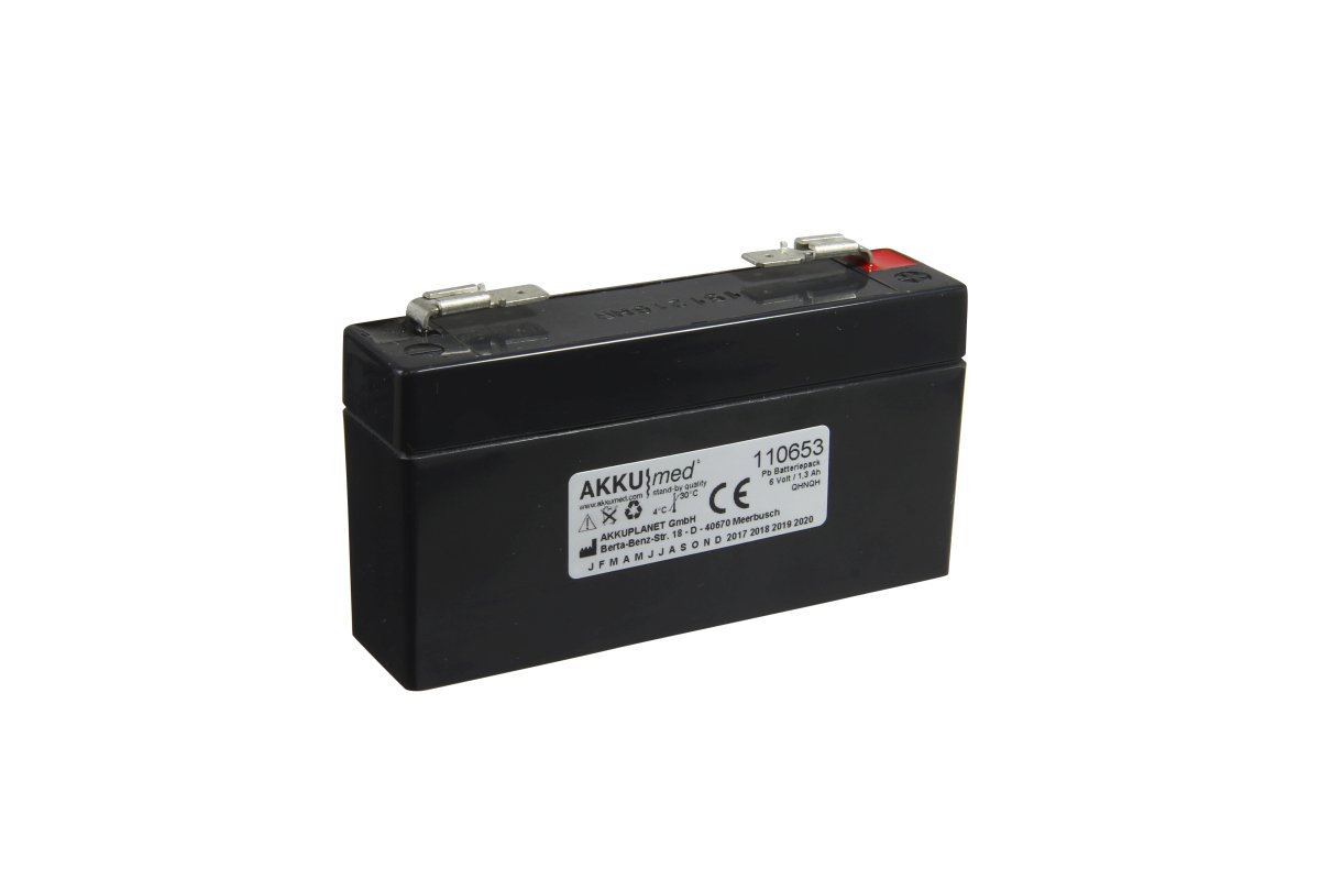 AKKUmed lyijyakku 1200mAh Masimo Rad-8 -pulssioksimetriin