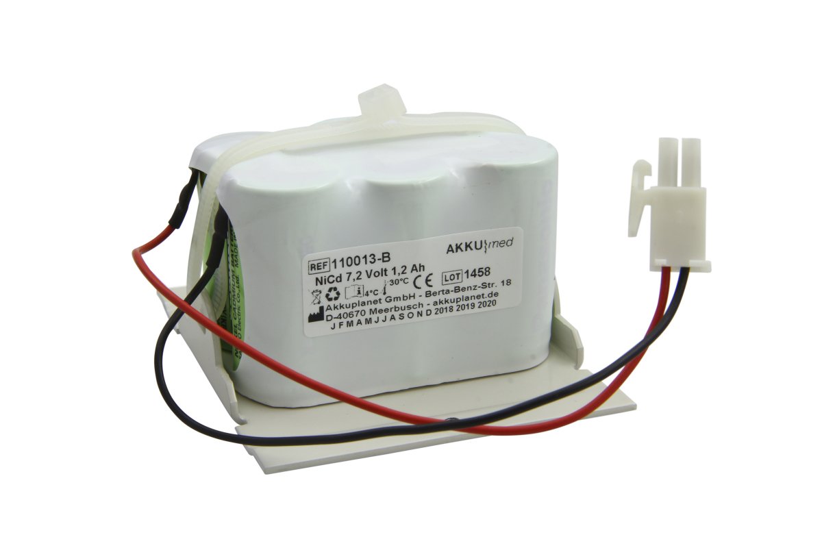 AKKUmed NC battery suitable for Braun Perfusor fm (MFC) inclusive metal plate