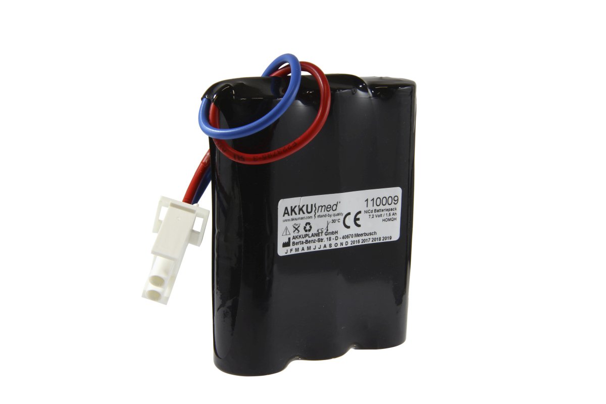 AKKUmed NC battery suitable for Braun Perfusor FT, Perfusor VII - flat configuration