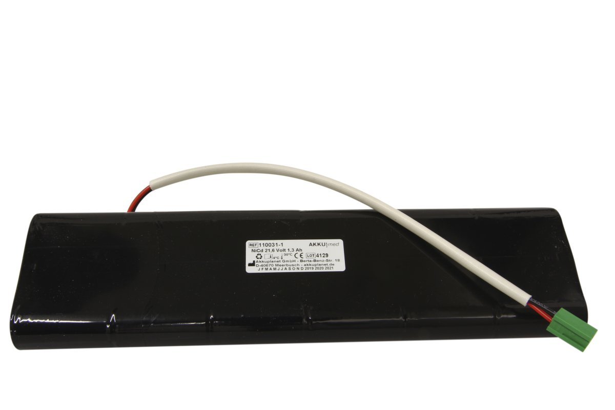 AKKUmed NC battery suitable for Hellige Cardiotest EK 53, 56