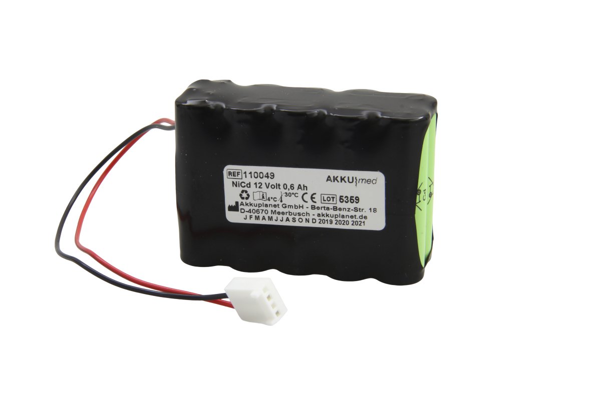 AKKUmed NiCd 600mAh akumulators Fresenius Vial MCM, MCM400, 400D un Argus 400 sūkņiem
