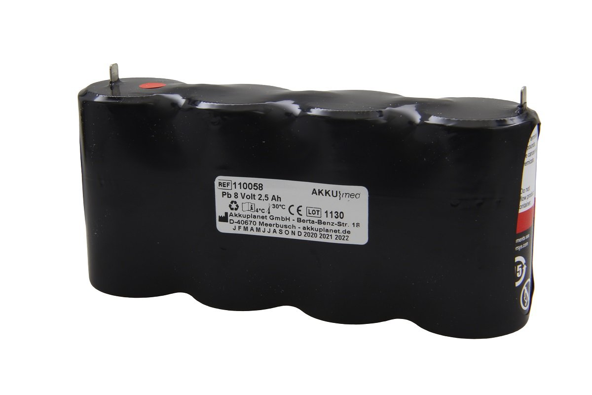AKKUmed lead-acid battery suitable for Datex Ohmeda, Braun pulse oximeter Biox 3700E