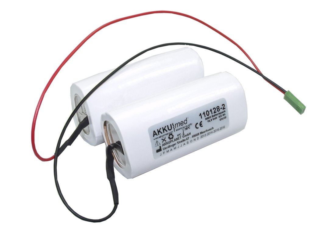 AKKUmed NiMH 600mAh akumulators Kranzbühler FetaSaver Doppler 2000 ierīcei (divu elementu versija)